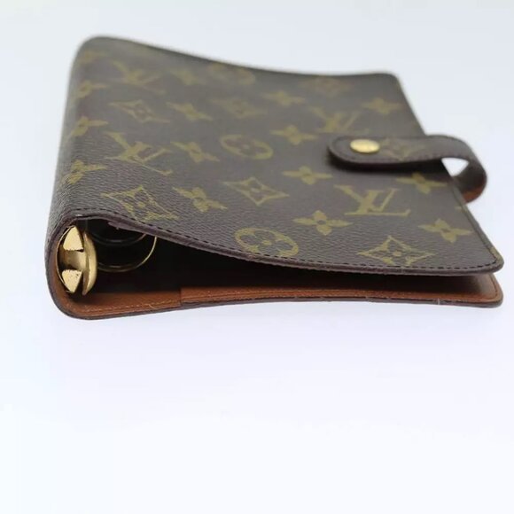LOUIS VUITTON Monogram Agenda MM Day Planner Cover R20105 LV Auth 72237 - Picture 5 of 13